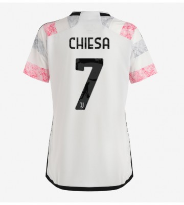 Juventus Federico Chiesa #7 Bortatröja Dam 2023-24 Kortärmad